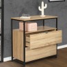 Commode 2 Tiroirs + 1 Etagere Memphis