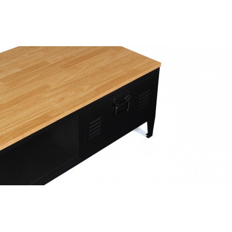 Table Basse Bois Métal Storvik Noir