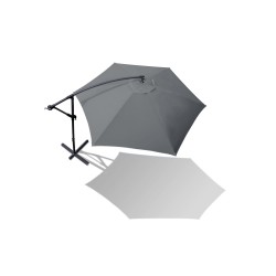 Parasol déporté + housse 2.7M gris