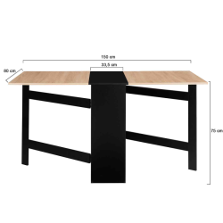 Table console pliable Andy + rangement n