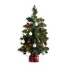 Sapin décoré + guirlande H.50 cm