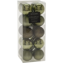 Boules Noel 4Cm X20 Vert