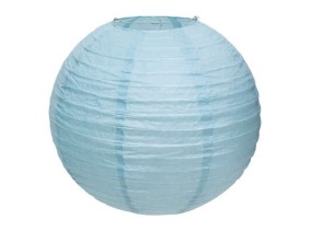 Lanterne boule D.35cm Bleu