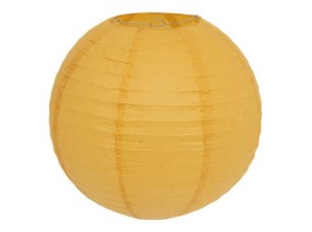 Lanterne boule D.35cm Ocre