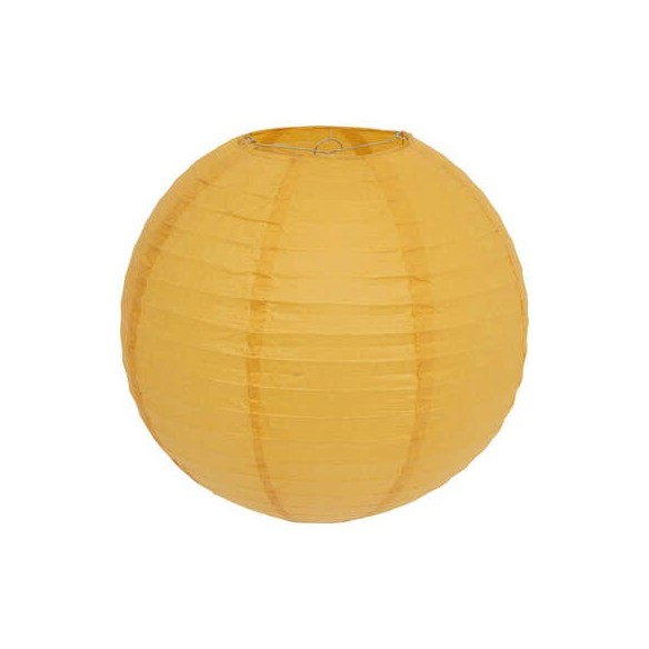 Lanterne boule D.35cm Ocre