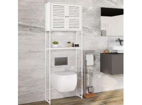 Meuble dessus WC persiennes