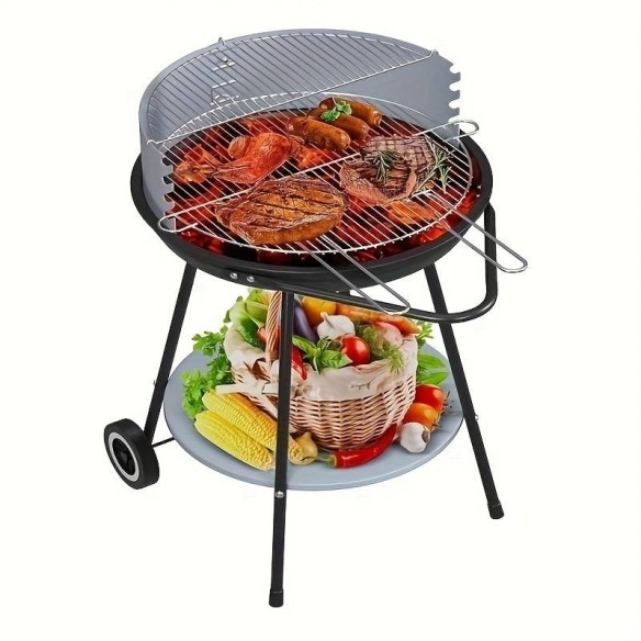 Barbecue sur roues diam 45cm x H.75cm