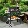 Barbecue rectangulaire sur roues