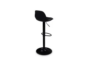 Tabouret Karl noir pied noir X2