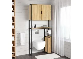 Meuble dessus WC + armoire Memphis