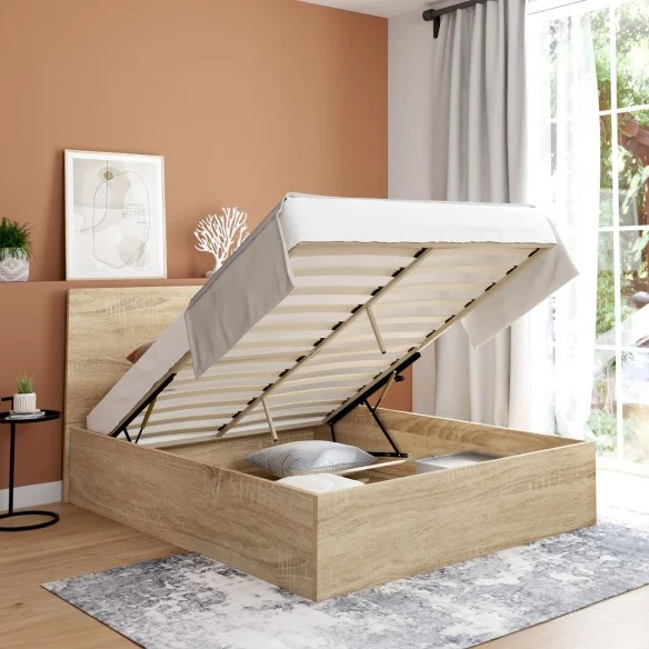 Lit coffre Sicilia + sommier 140X190cm