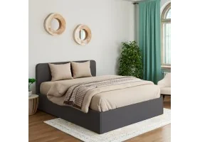 Lit coffre Louise + Tête de lit 140X190c