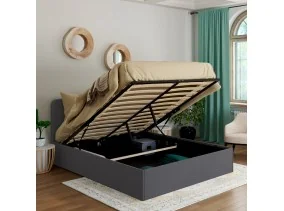 Lit coffre Louise + Tête de lit 140X190c