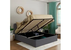 Lit coffre Louise + Tête de lit 140X190c