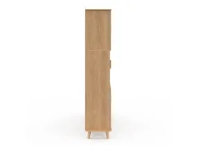 Etagère Faustine 6 cases effet lattes