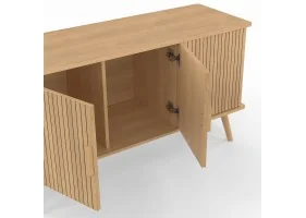 Buffet Faustine effet lattes 3 portes