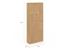 Meuble chaussure Faustine 4 portes