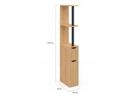 Meuble WC Faustine effet lattes