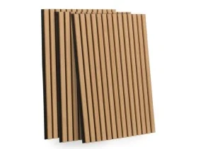 Panneau lattes bois 120x60 cm X2