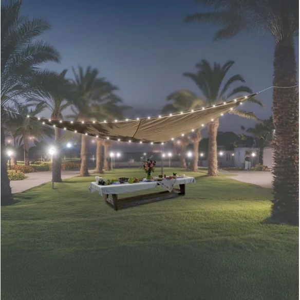 Voile ombrage lumineux 3,6m