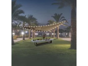 Voile ombrage lumineux 5m