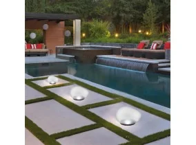 Galet lumineux solaire 14.2x12.7x8CM