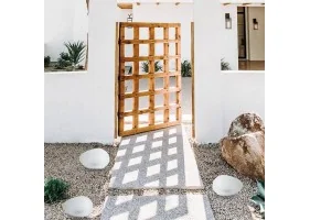 Galet lumineux solaire 16.6x14.4x11CM