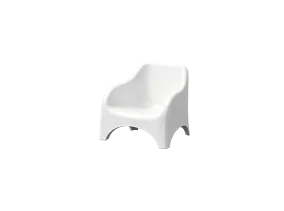 Fauteuil de jardin empilable blanc