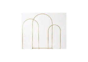 Arches métal or hauteurs 220 180 140 cm