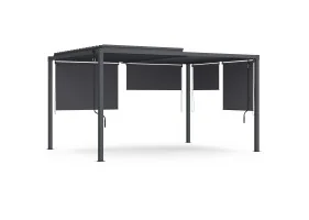 Pergola bioclimatique 4x3m avec stores