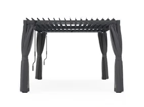 Pergola bioclimatique 4x3 + moustiquaire