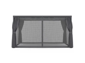 Pergola bioclimatique 4x3 + moustiquaire