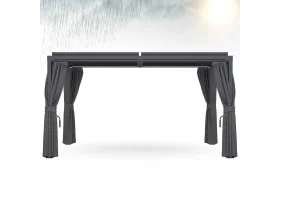 Pergola bioclimatique 4x3 + moustiquaire