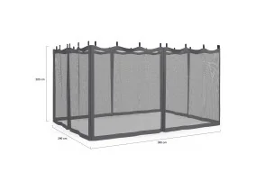 Kit moustiquaire pergola bioclimatique 4