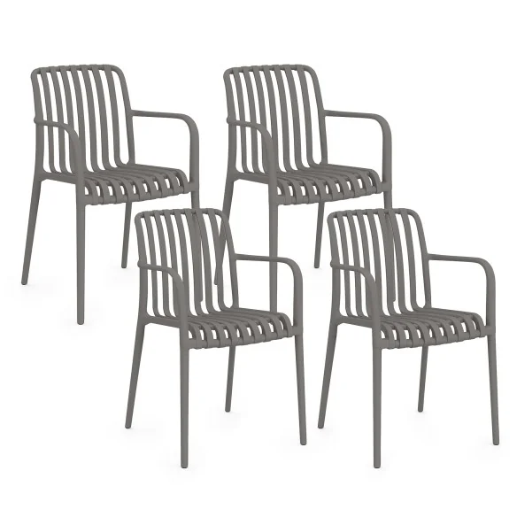 Chaise Oviedo x4 grise