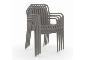 Chaise Oviedo x4 grise
