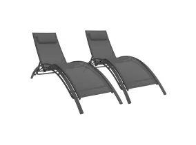 Transat Havana x2 gris anthracite