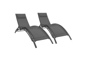 Transat Havana x2 gris anthracite