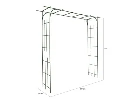 Arche de jardin rectangulaire
