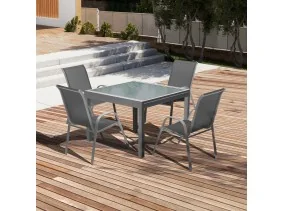 Table extensible verre trempé 90/180cm