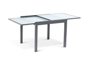 Table extensible verre trempé 90/180cm