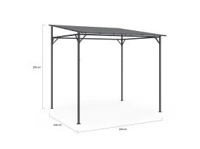 Pergola gazebo 2,3x2,4m