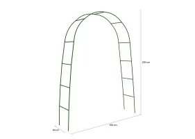 Arches de jardin arrondies x2