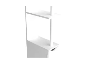 Meuble WC 2 portes blanc