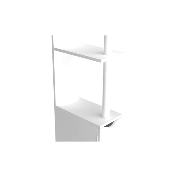 Meuble WC 2 portes blanc