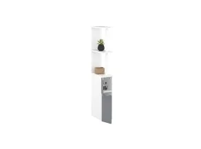 Meuble WC 2 portes blanc