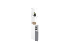 Meuble WC 2 portes blanc