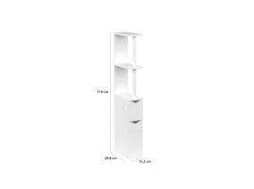 Meuble WC 2 portes blanc