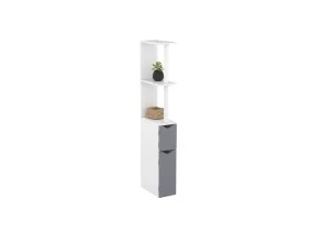Meuble WC 2 portes blanc