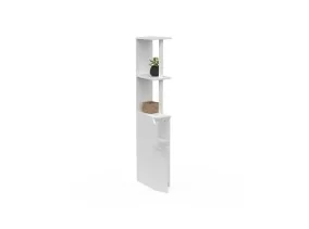 Meuble WC 2 portes blanc
